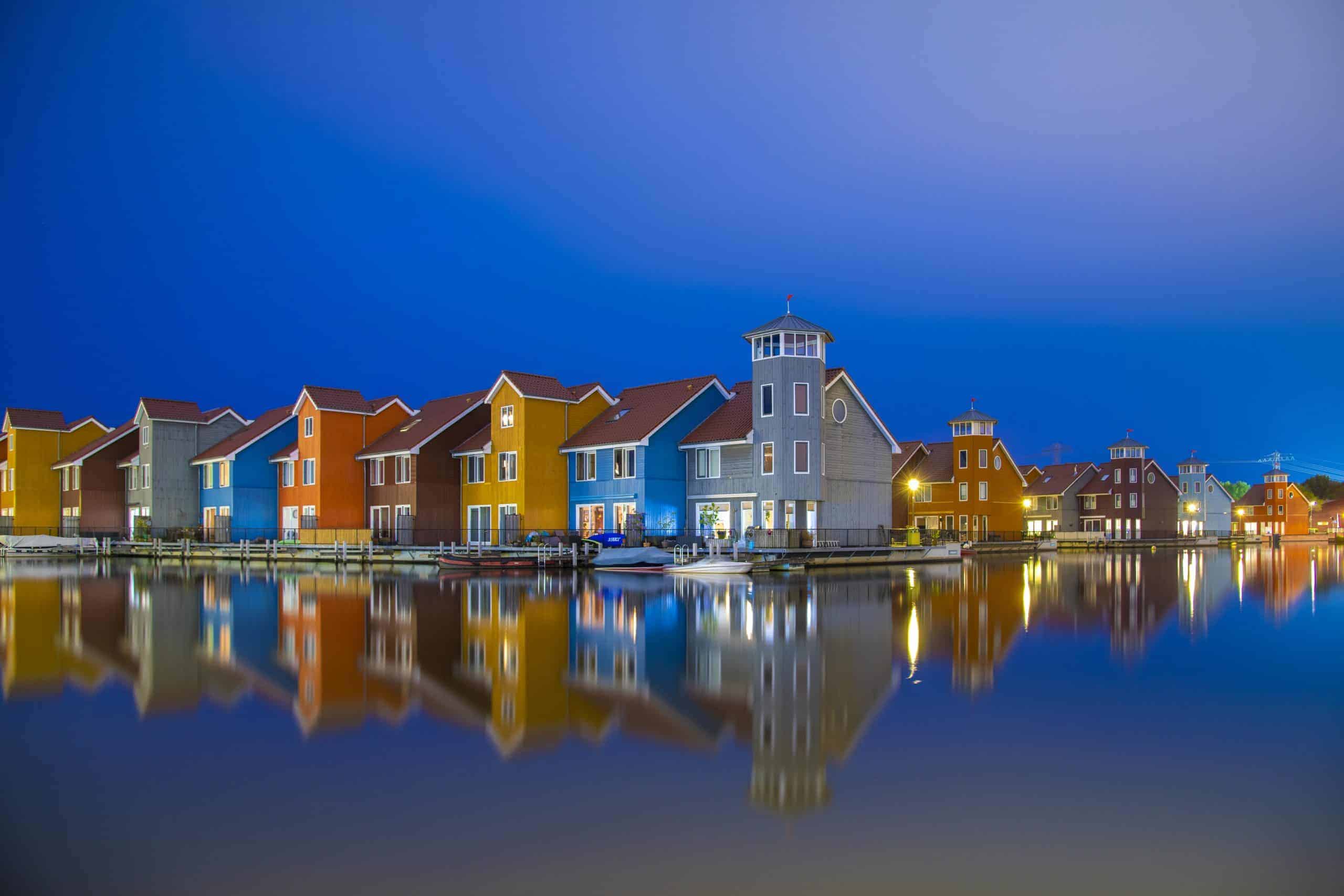 Fotografiecursus Reitdiephaven Groningen in het blauwe kwartiertje.