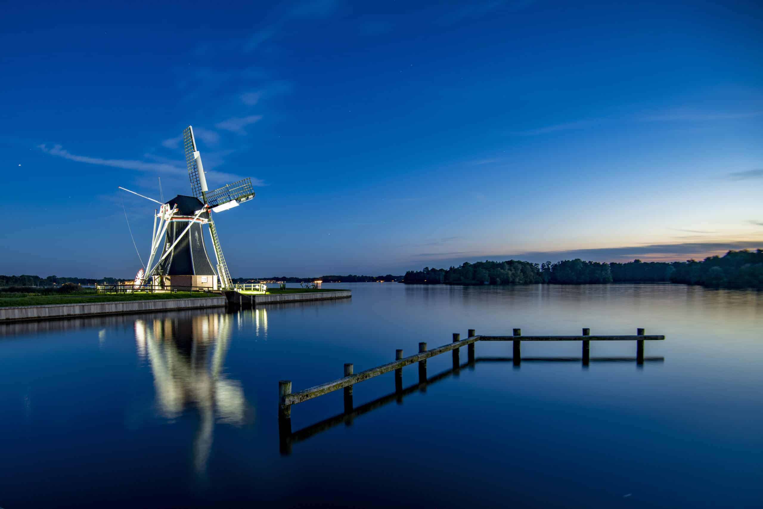 Molen De Helper Haren in blauwe kwartiertje 3
