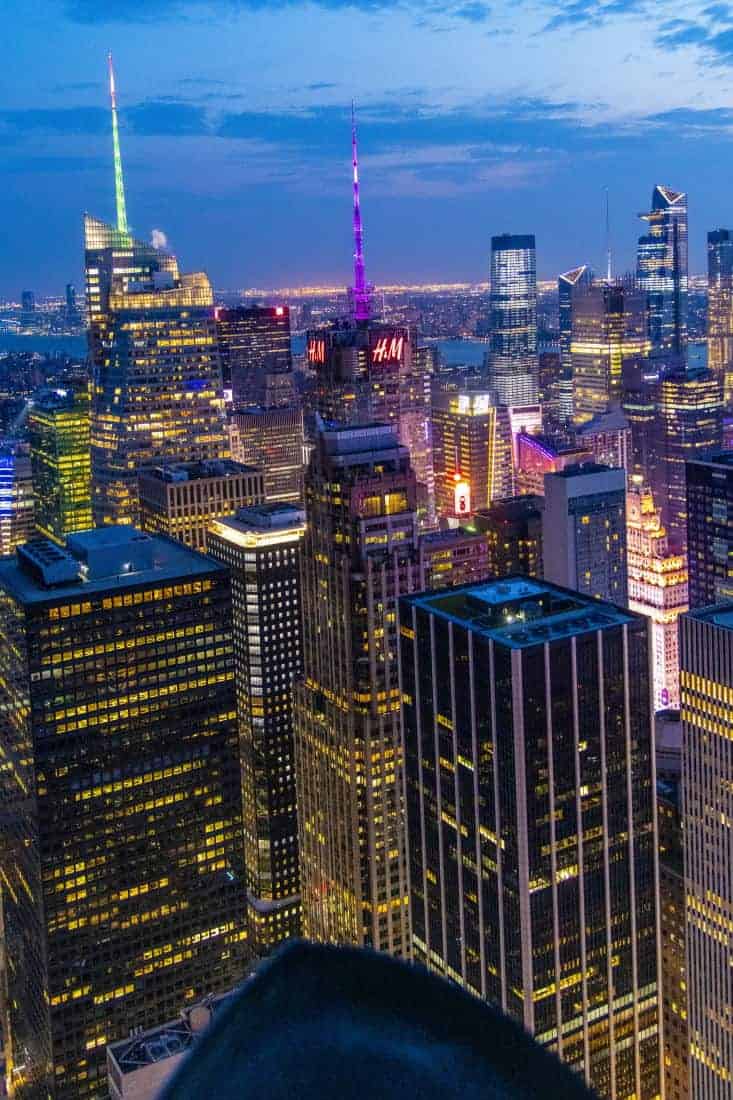Fotoreis New York - Avondfoto Manhattan vanaf Top of the Rock Fotoreis New York - Avondfoto Manhattan vanaf Top of the Rock