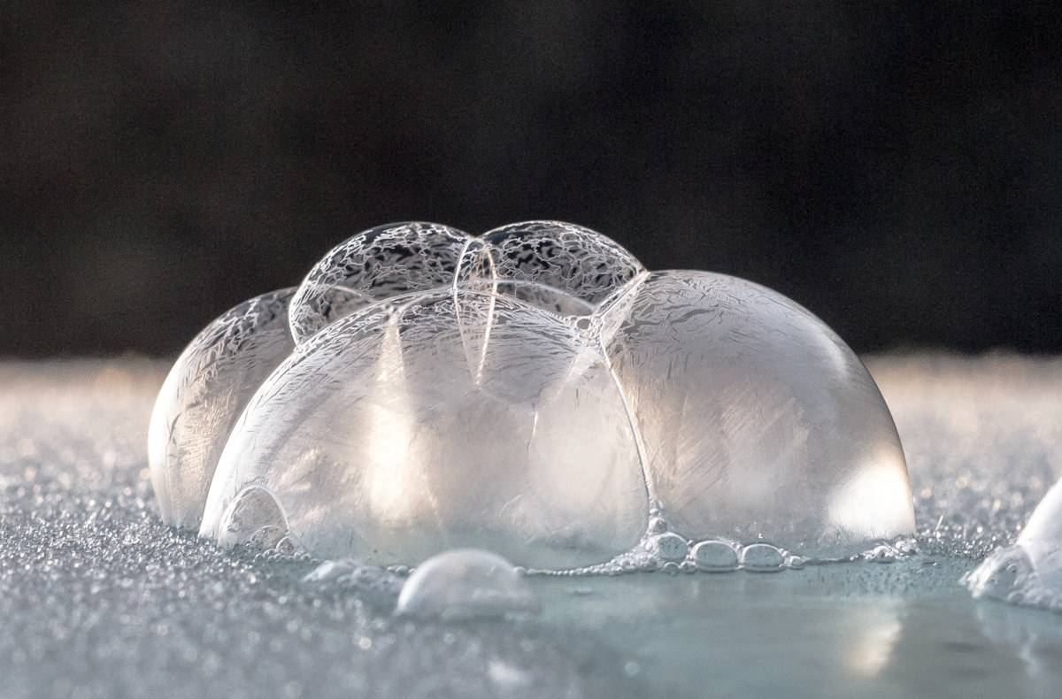Bevroren zeepbellen fotograferen fotografie tips