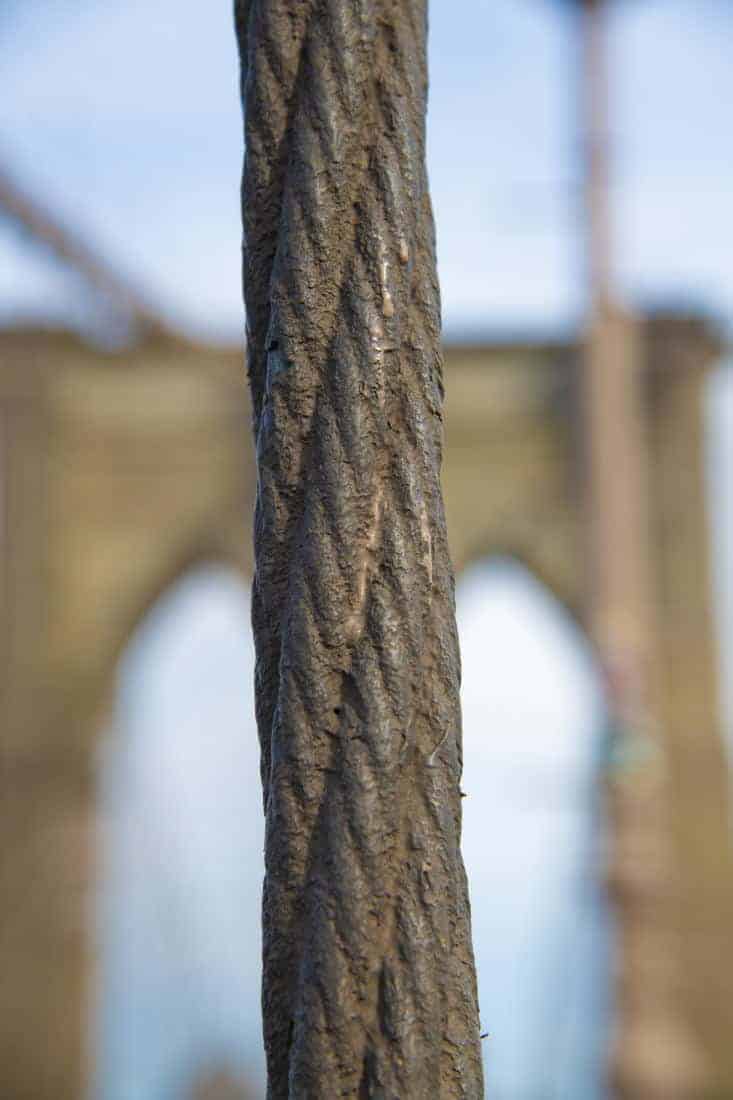 Fotoreis New York - Staalkabel van Brooklyn Bridge Manhattan Fotoreis New York - Staalkabel van Brooklyn Bridge Manhattan