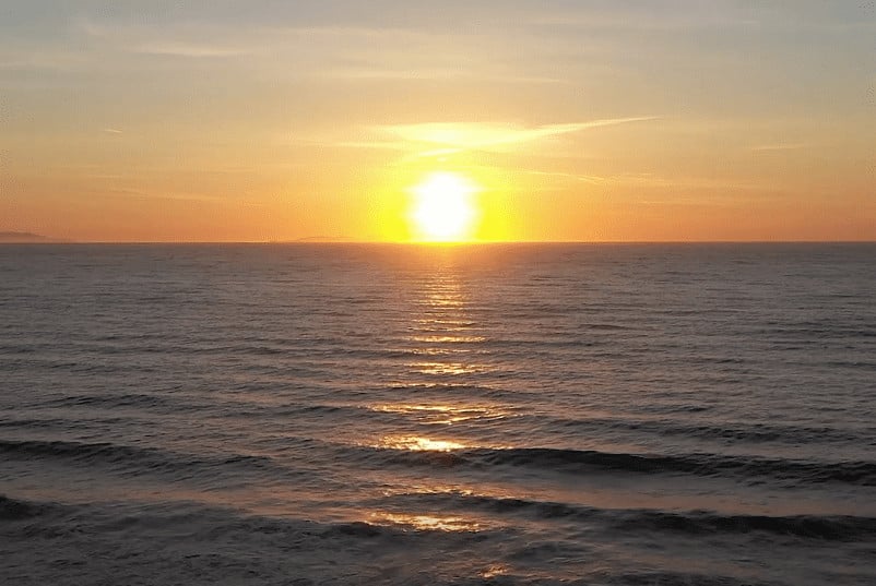 Zonsondergang Dronereis Corfu Dronereis Corfu