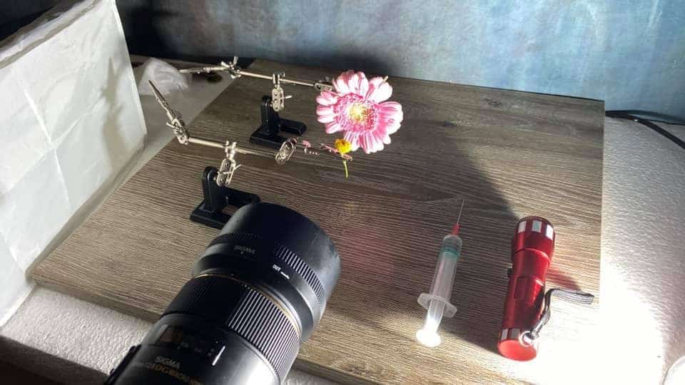 Fotografie tips reflectie in waterdruppel fotograferen