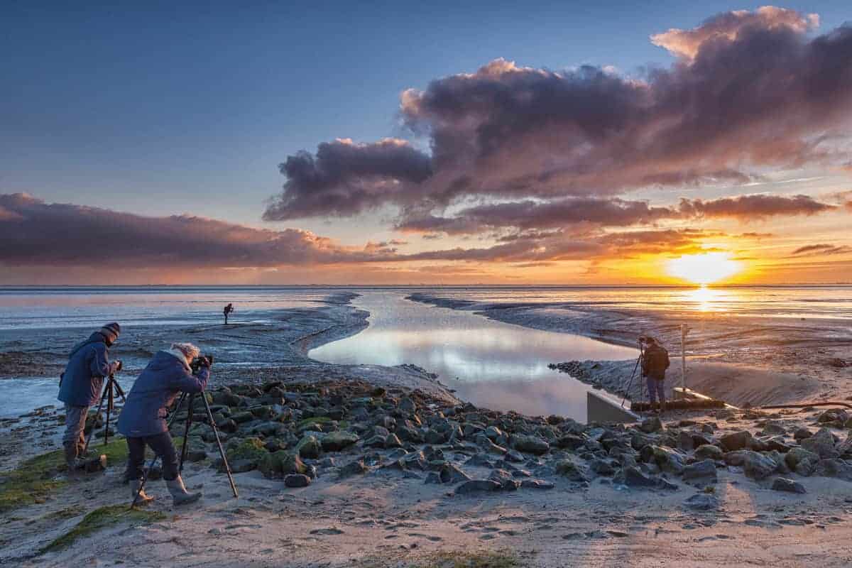 Zonsondergang Punt van Reide Fotografiereis Groninger Waddenkust