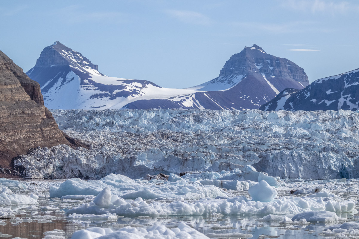 Fotografiereis Spitsbergen 2 Gletsjer tijdens fotografiereis Spitsbergen