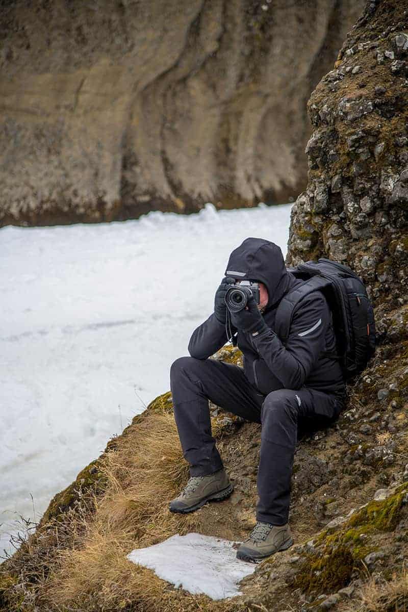 Fotografiereizen IJsland Ronald bij kloof