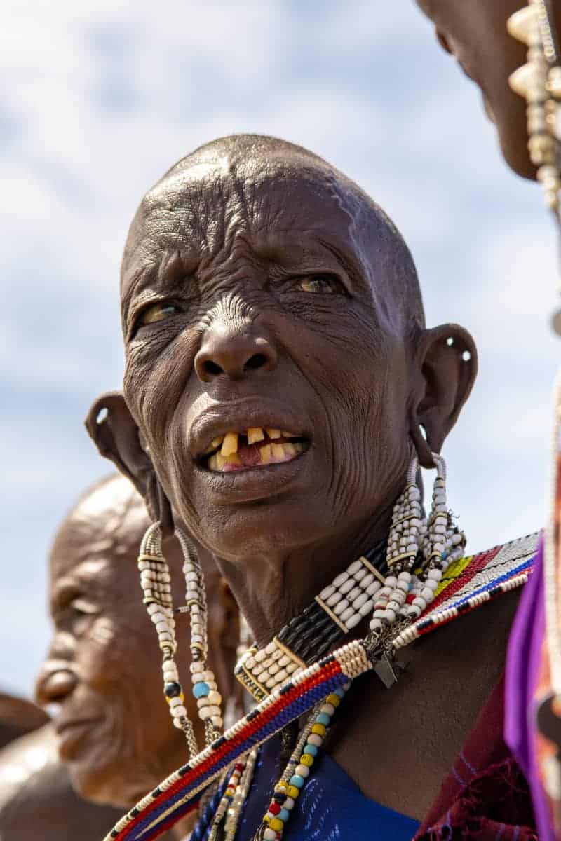 Fotoreis Afrika Tanzania 57 Oude Masai vrouw Fotoreis Afrika Tanzania