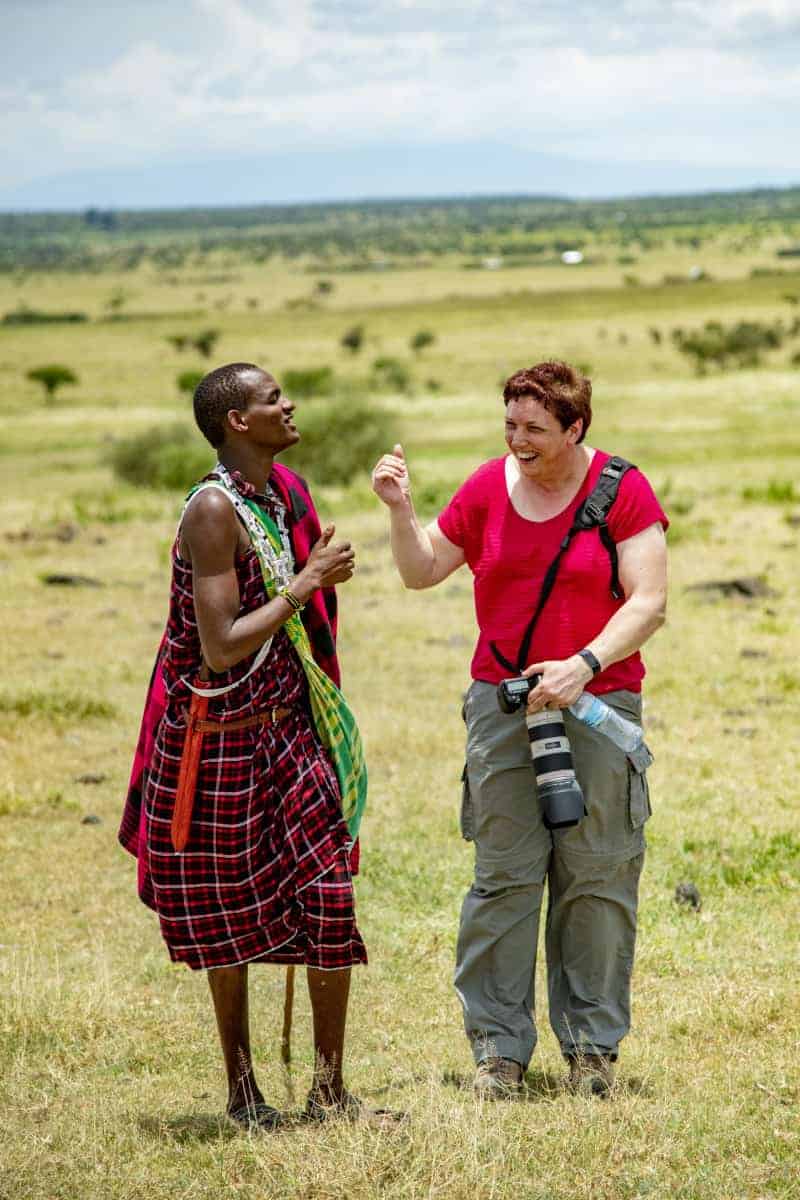 Fotoreis Afrika Tanzania 66 Fotoreis Afrika Tanzania Renate bij Masai