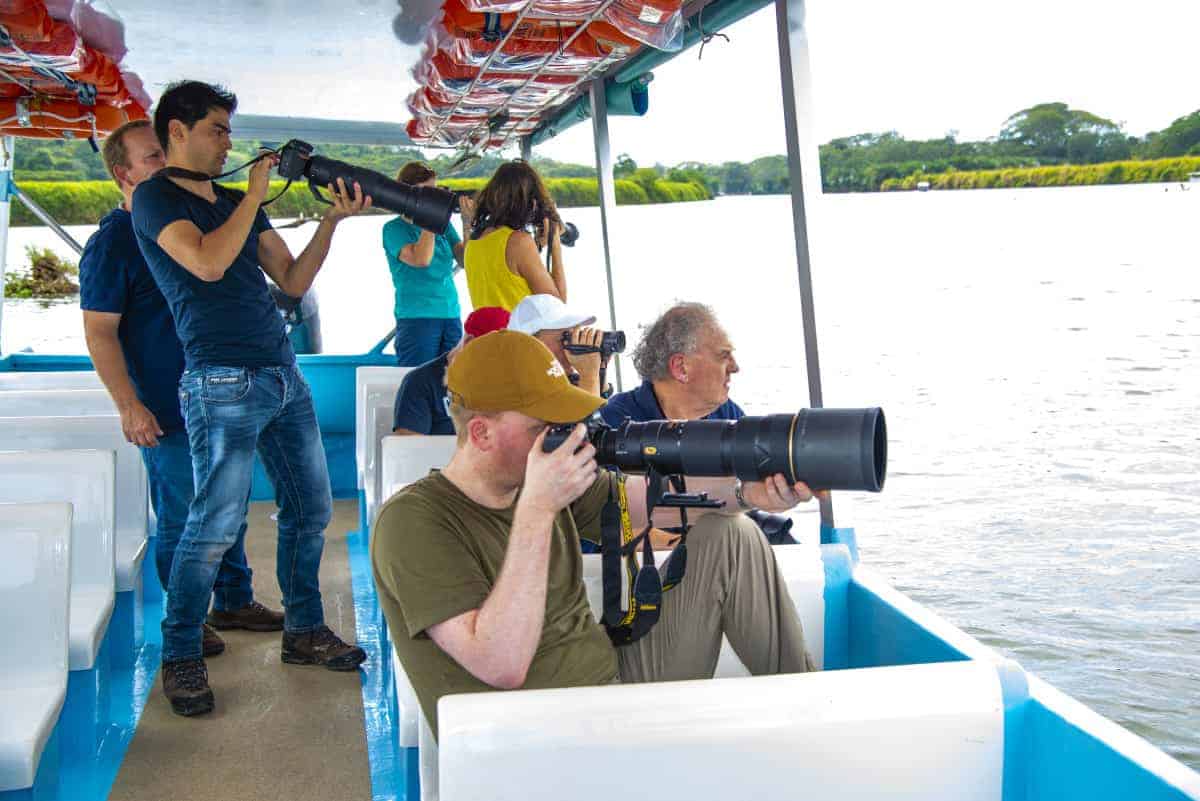Krokodillen spotten op de boot tijdens de fotoreis Costa Rica Krokodillen spotten op de boot tijdens de fotoreis Costa Rica