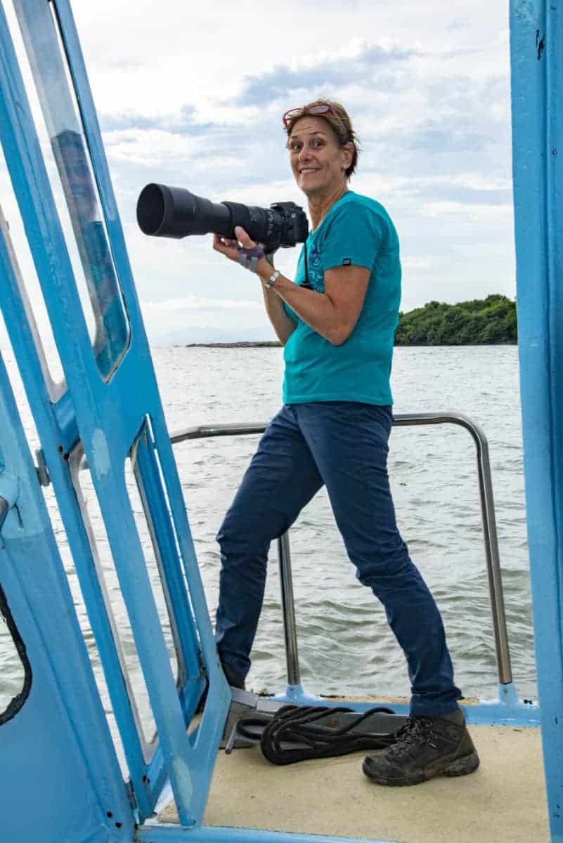 Op de boot tijdens de fotografiereis Costa Rica Op de boot tijdens de fotografiereis Costa Rica