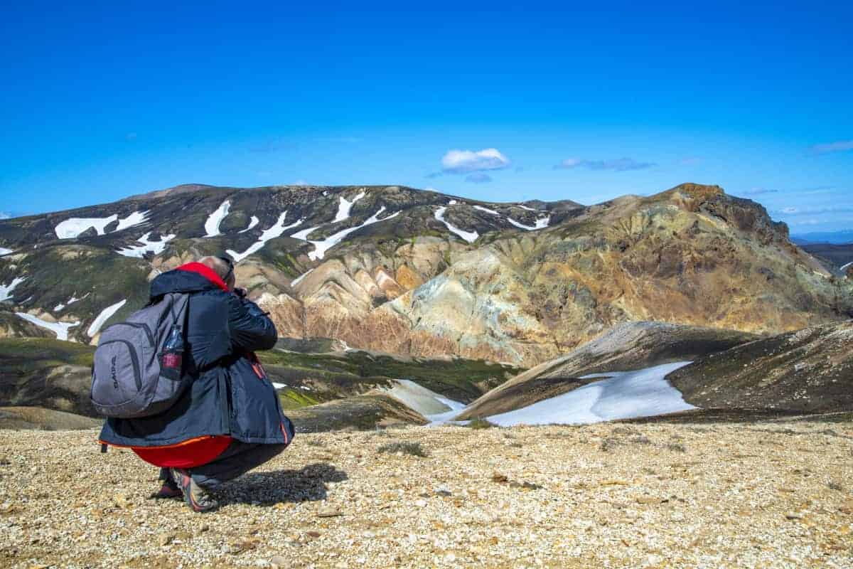 Fotoreis IJsland - Patrick bij Landmannalaugar Fotoreis IJsland - Patrick bij Landmannalaugar