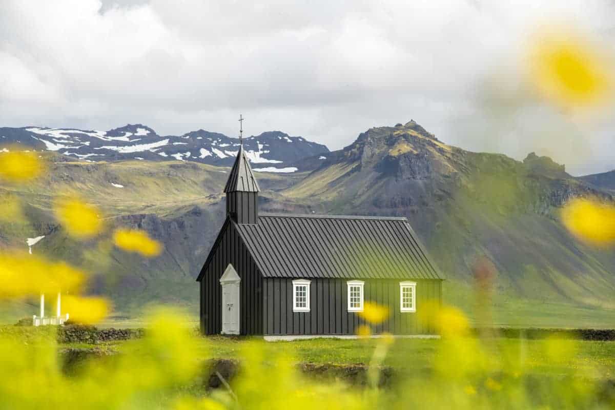 Kerkje van Budir tijdensFotoreis IJsland Westfjorden