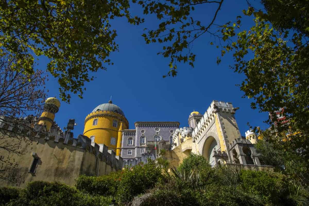 Kleurrijk kasteel Pena in Sintra Portugal