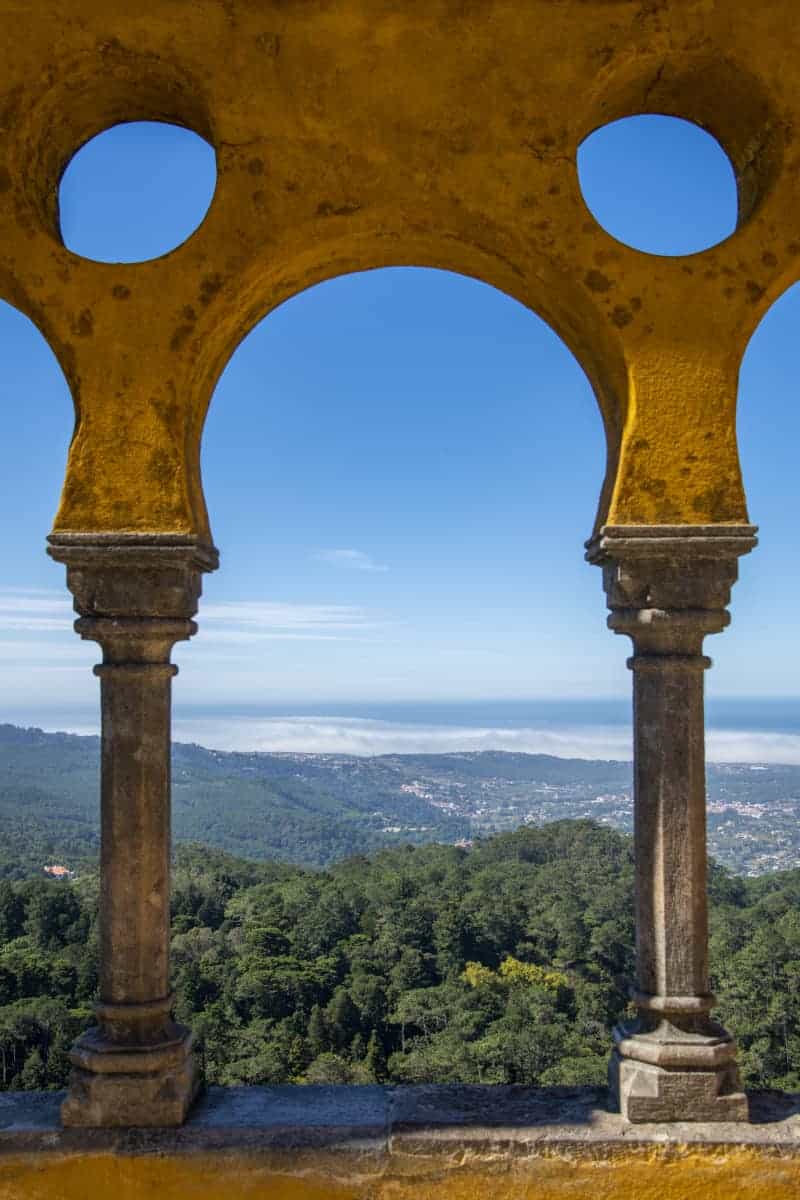 Uitzicht vanaf Pena Sintra fotoreis