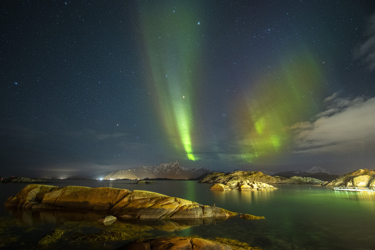 Fotoreis Lofoten 2023 10 Noorderlicht tijdens de fotoreis Lofoten