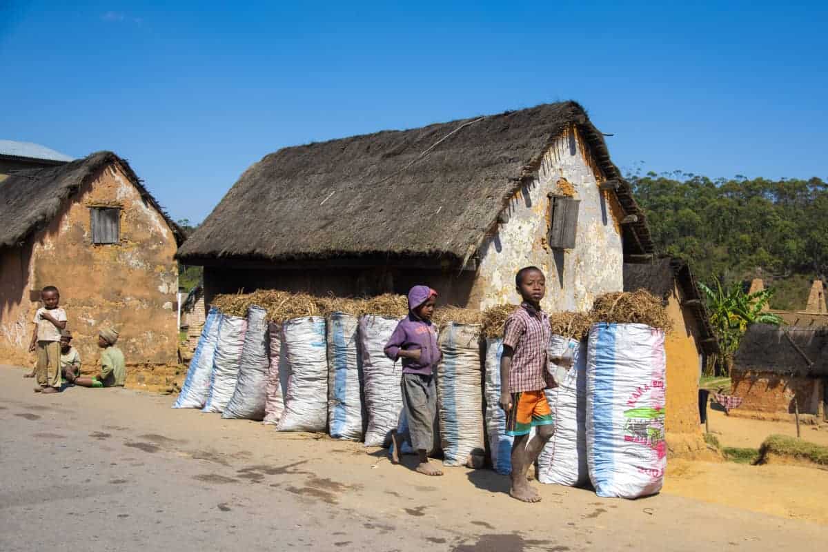 Fotoreis Madagaskar Ambalavao huisje