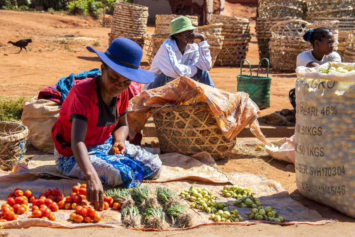 Fotoreis Madagaskar Ambalavao markt