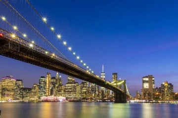 Fotoreis New York - Brooklyn Bridge bij avond