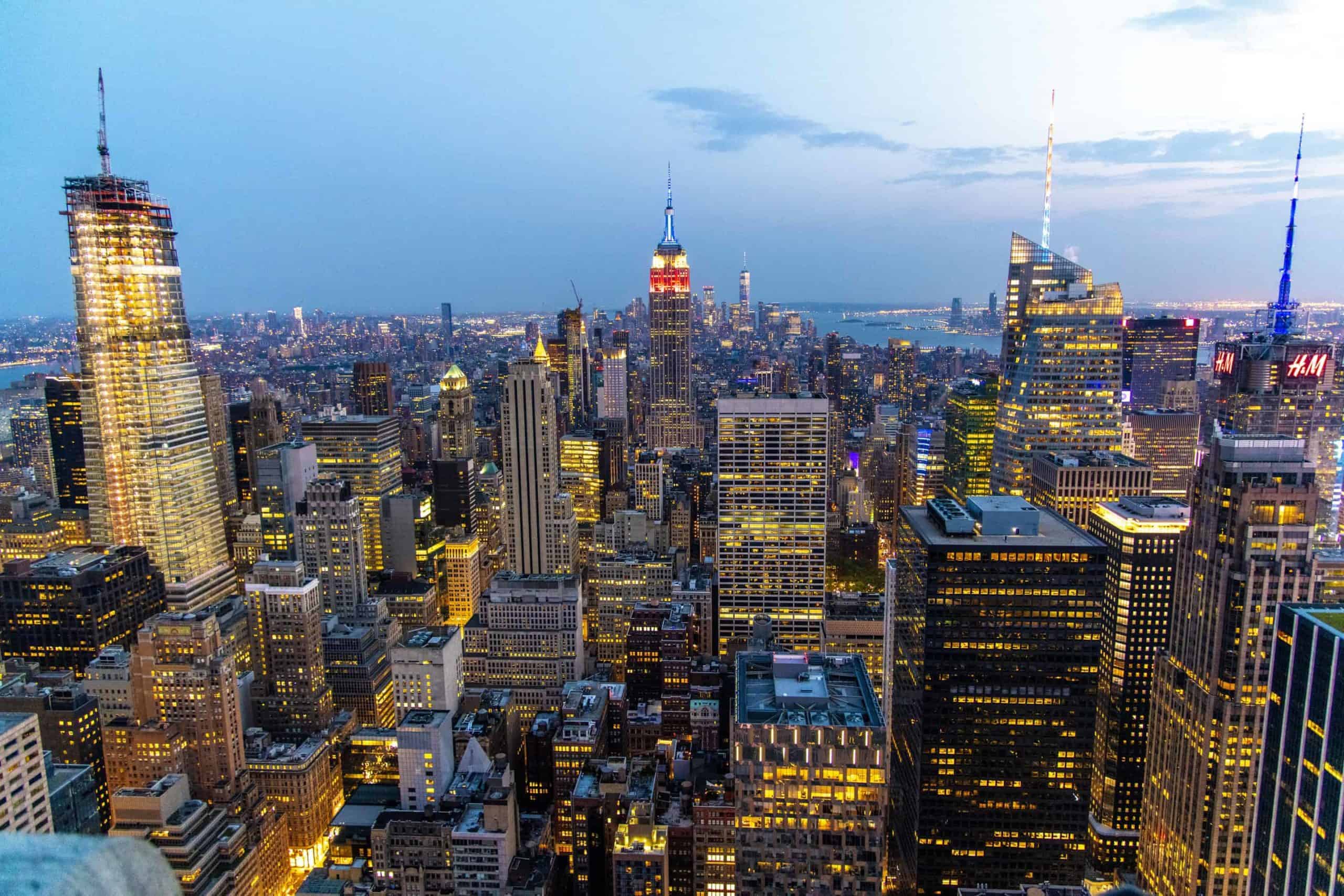 Fotoreis New York avond vanaf Top of the Rocks bij Fotografie-reizen - Fotoreizen