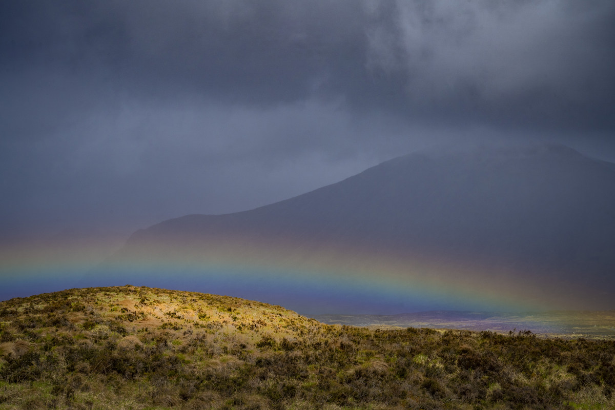 Fotoreis Schotland Regenboog en Orchy Falls 109 Regenboog bij Glencoe Fotoreis Schotland