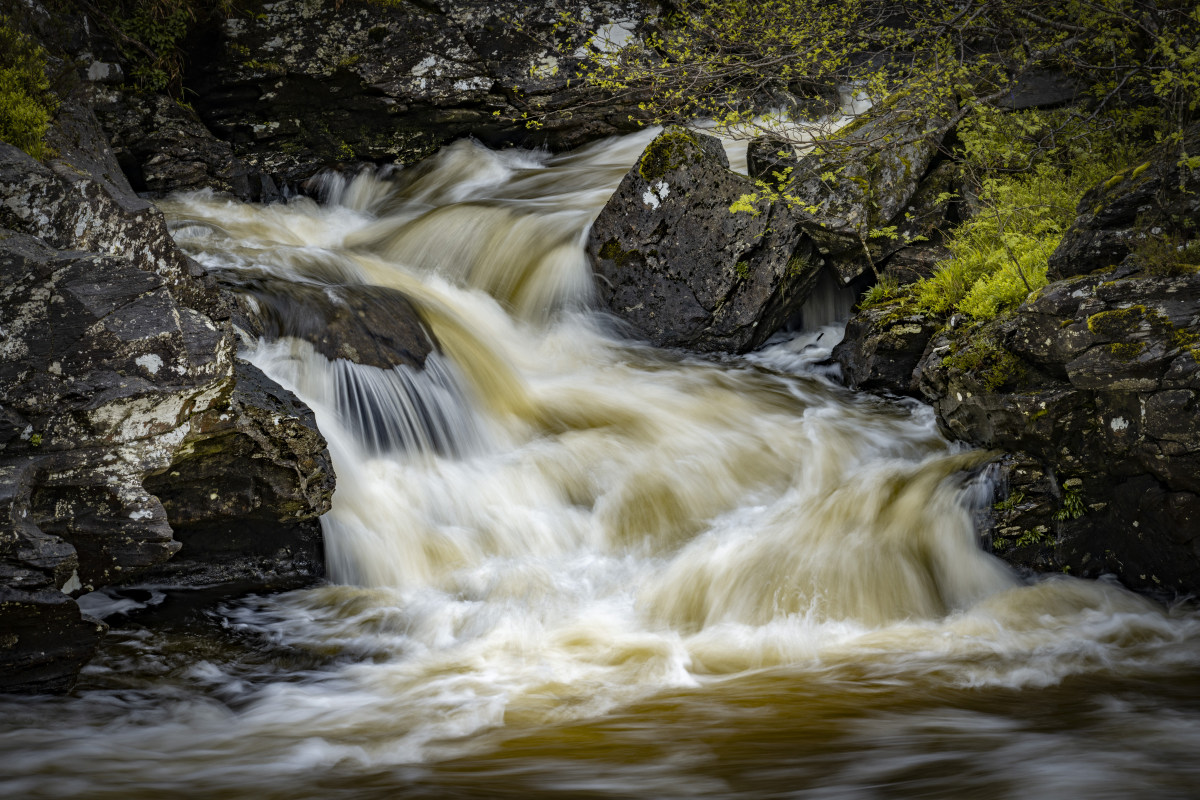 Fotoreis Schotland Regenboog en Orchy Falls 114 Orchy Falls Schotland fotografiereizen