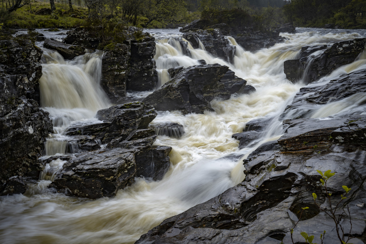 Fotoreis Schotland Regenboog en Orchy Falls 119 Orchy Falls fotoreizen Schotland
