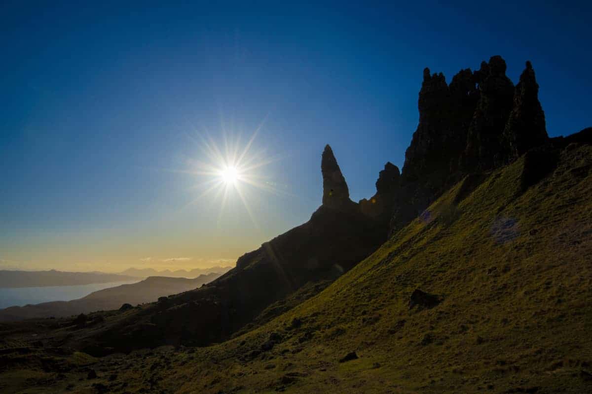 Fotoreis Schotland - Tegenlicht Old Man of Storr Fotoreis Schotland - Tegenlicht Old Man of Storr