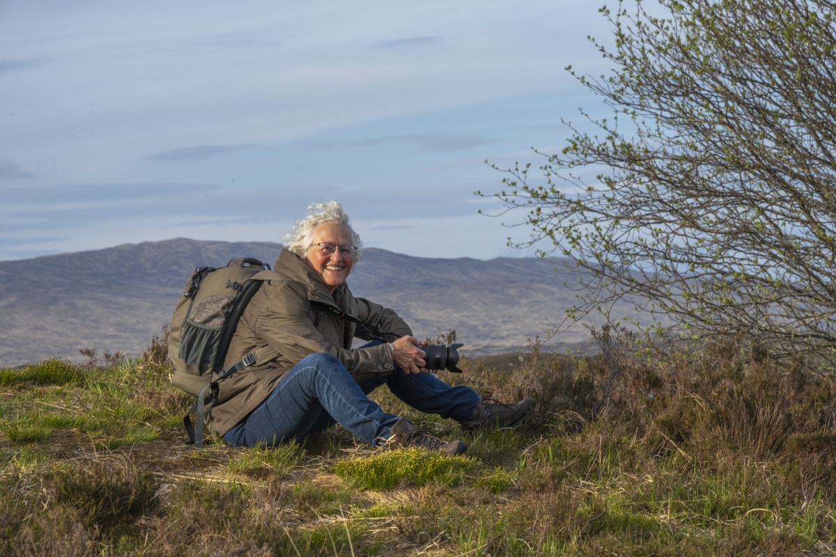 Fotoreis Schotland deelnemers in actie 3 Lia aan het fotograferen tijdens de fotografiereis Schotland