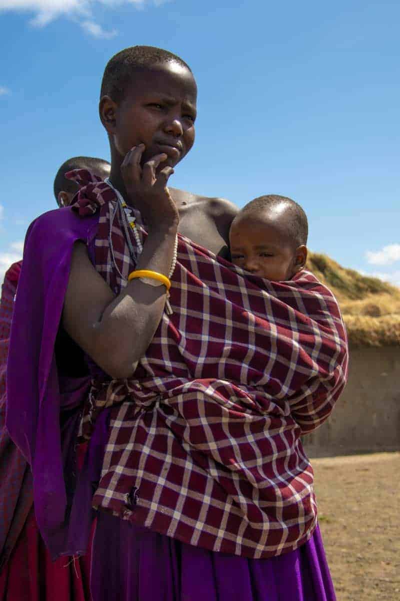 Fotoreis Tanzania Masai vrouw met kind