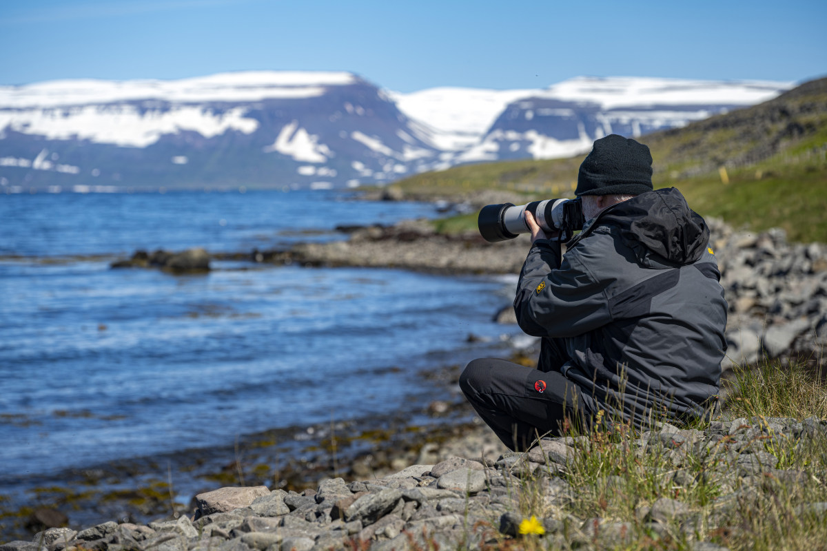 Deelnemer aan een van de fotoreizen IJsland Westfjorden