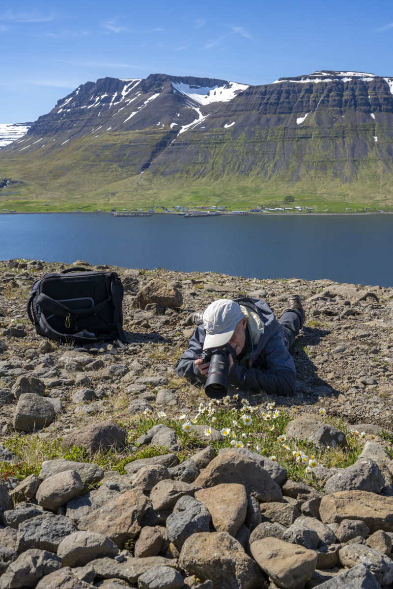 Deelnemer aan de fotografiereis IJsland Westfjorden