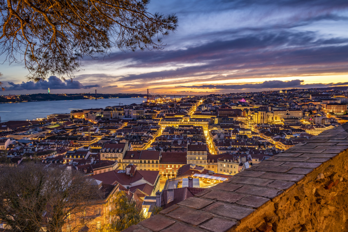 Lissabon by night fotografie reis