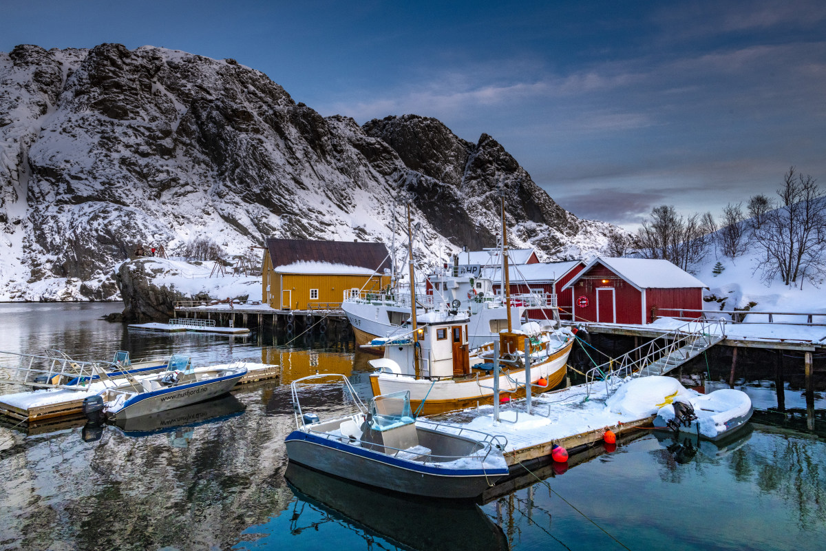 Fotoreizen Lofoten natuurfotografie 86 Haventje van Nusfjord Lofoten