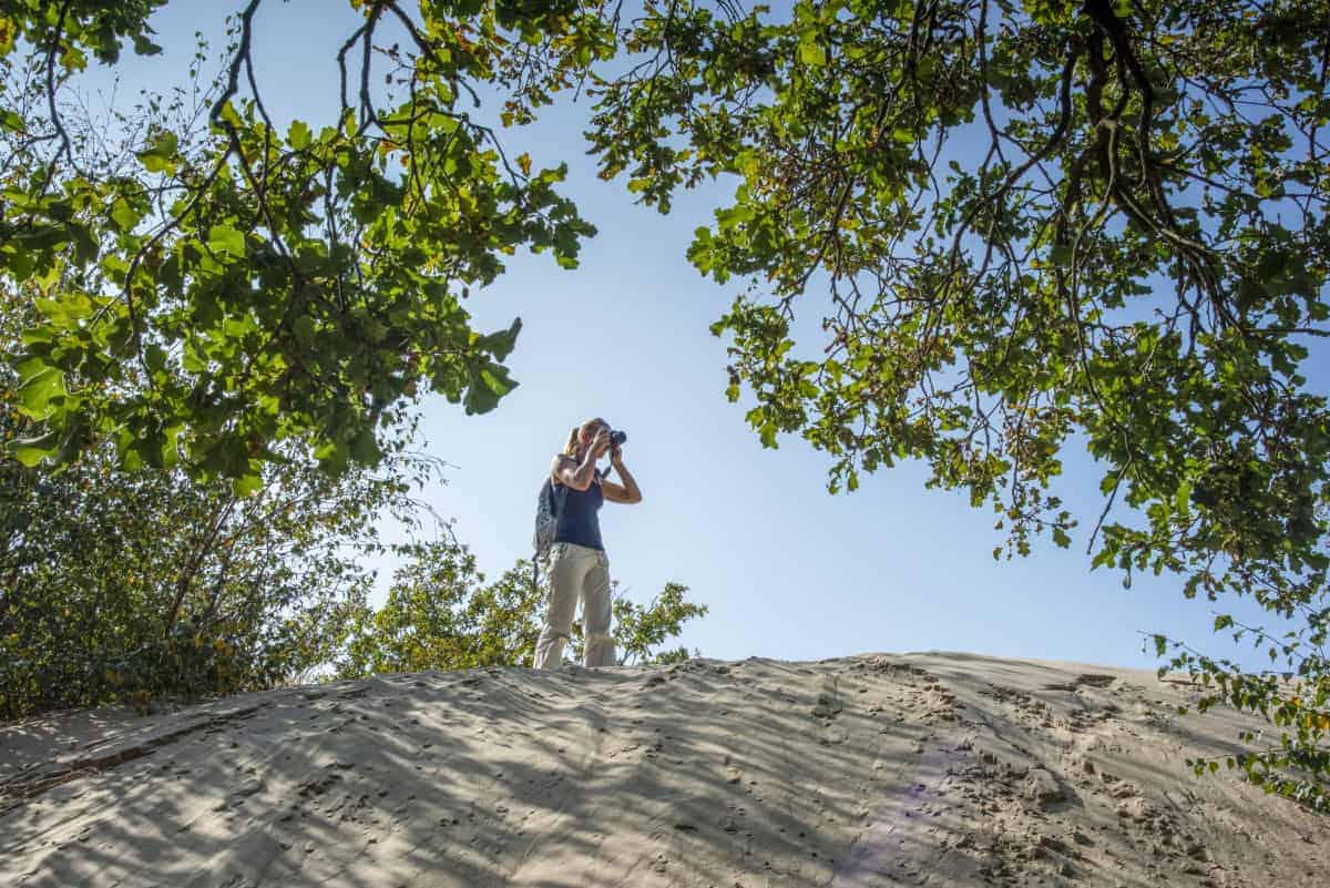 Evelien aan het fotograferen in het Fotoweekend Brabant