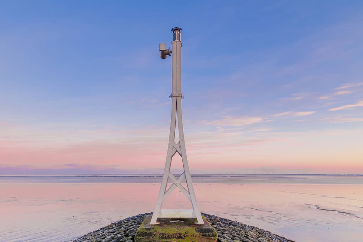 Fotoweekend Groninger Waddenkust 5 verkleind Zonsopkomst bij de misthoorn van Delfzijl fotoweekend Groninger Waddenkust