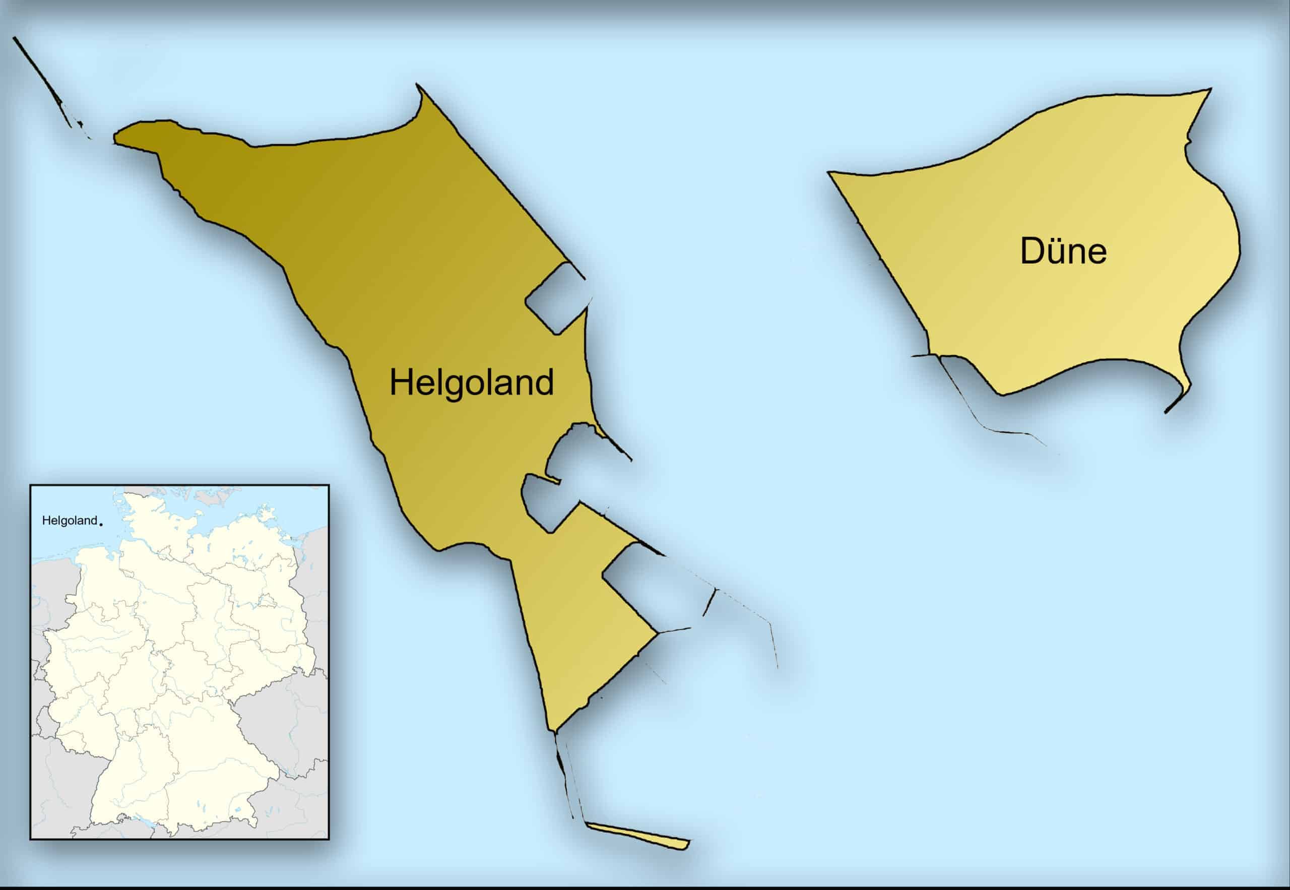 Kaart Helgoland