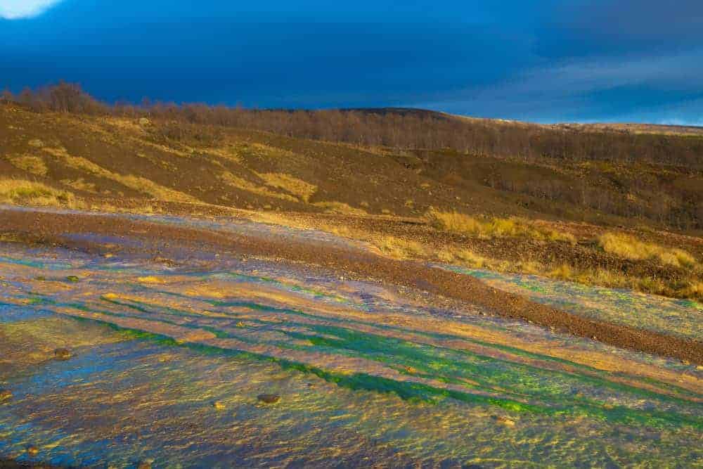 Kleuren in landschap bij Geysir Kleuren in landschap bij Geysir