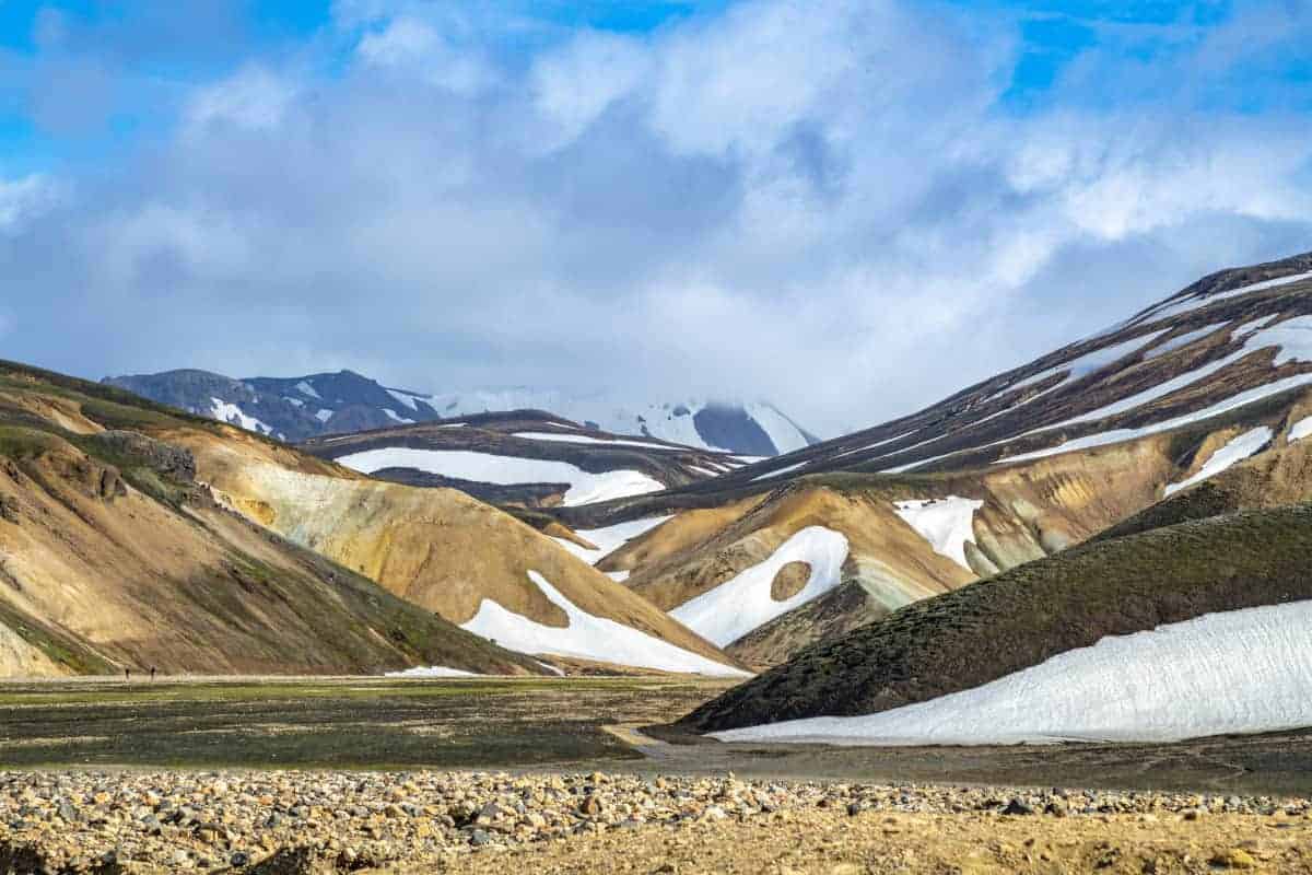Gekleurde ryholietbergen in Landmannalaugar - fotografiereizen Gekleurde ryholietbergen in Landmannalaugar - fotografiereizen