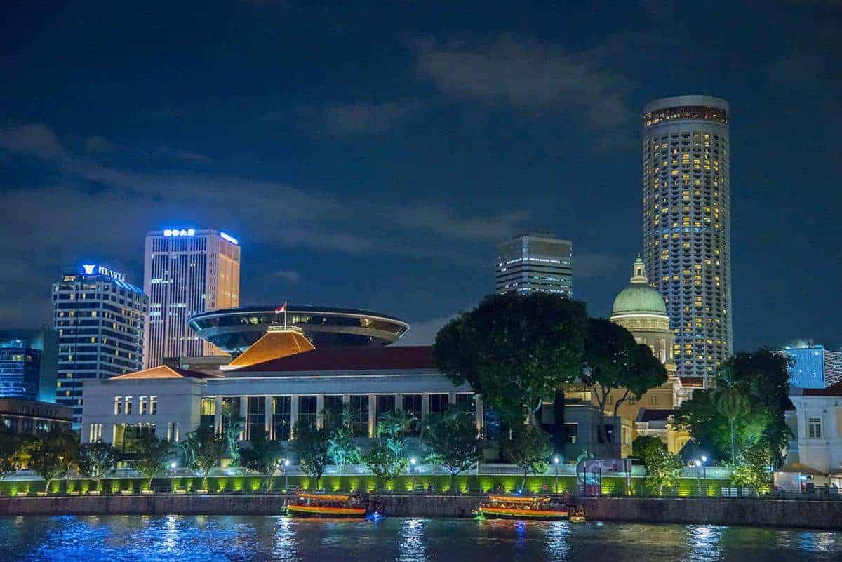 Oude-gedeelte-Singapore-verlicht Oude gedeelte - Singapore