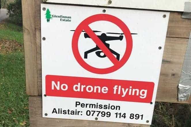 Verboden te vliegen met een drone