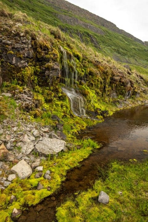 Waterval met polarisatiefilter Waterval met polarisatiefilter