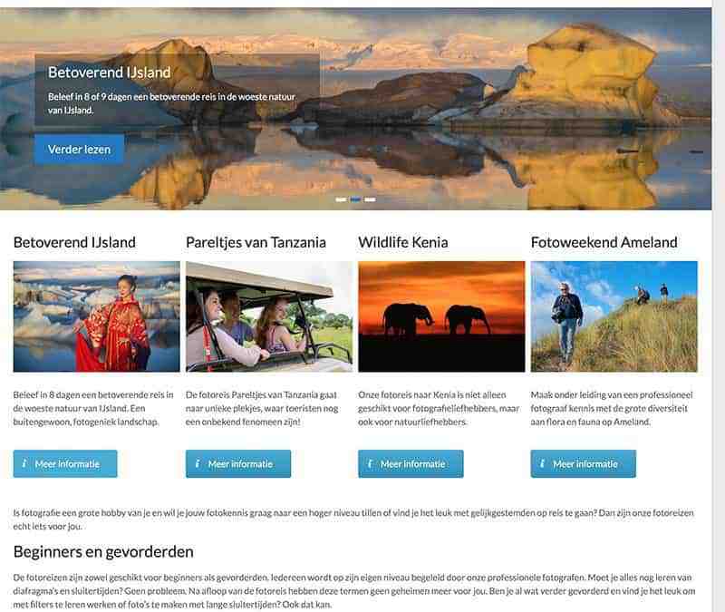 Website fotografie-reizen wee online