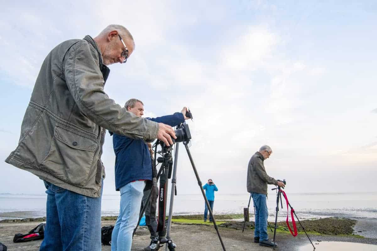 Workshop Filters Fotografie cursus Workshop Filters Deelnemers aan de fotografie cursus in actief