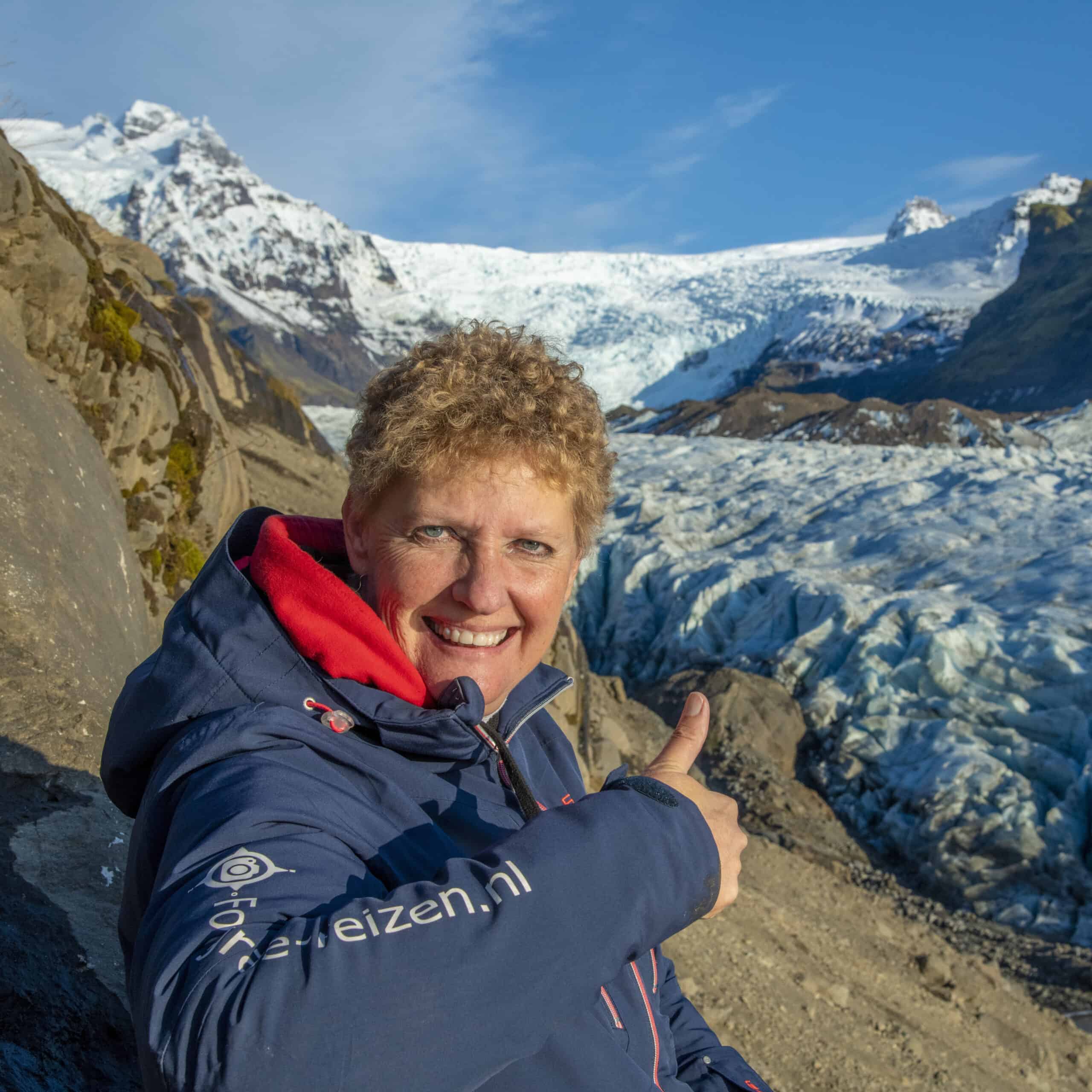 Yolanda bij Svinafellsjokul